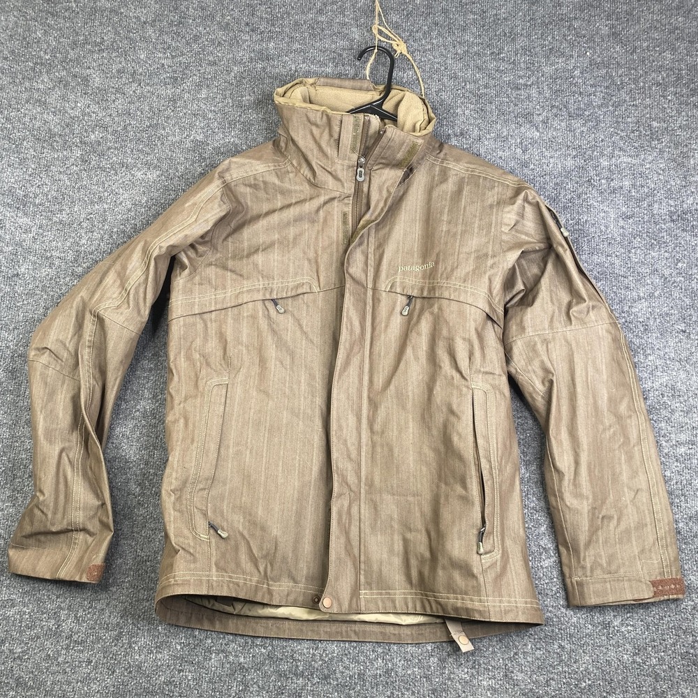 Patagonia Jacket Mens Small Brown Rubicon Fleece Lined Windbreaker 30060r6